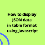 How to fetch data from database in Javascript using AJAX